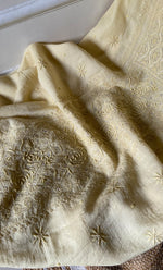Load image into Gallery viewer, Women's Lakhnavi Handcrafted Maheshwari Mul Chanderi Unstitched Kurta And Dupatta Set- HONC0273017
