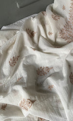 将图像加载到图库查看器中, Women's Lakhnavi Handcrafted Mul Chanderi Unstitched Kurta And Dupatta Set- HONC0311230