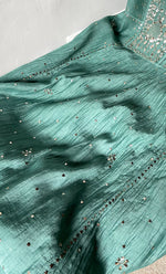 Load image into Gallery viewer, Women's Lakhnavi Handcrafted Mul Chanderi Semi - Stitched Kurta And Dupatta Set - HONC0323624