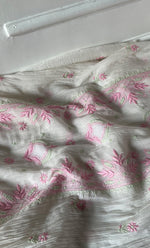 将图像加载到图库查看器中, Women's Lakhnavi Handcrafted Mul Chanderi Semi - Stitched Kurta And Dupatta Set - HONC0314873