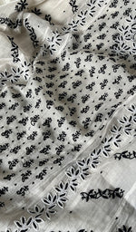 将图像加载到图库查看器中, Saziya Women's Lakhnavi Handcrafted Mul Chanderi Semi - Stitched Kurta And Dupatta Set - HONC0253601