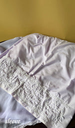 Load image into Gallery viewer, Women's Lakhnavi Handcrafted Cotton Chikankari Full Suit Material .