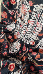 Load image into Gallery viewer, Women's Lakhnavi Handcrafted Cotton Chikankari Unstitched Kurti Fabric - HONC0268836