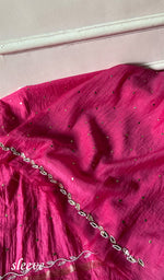 将图像加载到图库查看器中, Women's Lakhnavi Handcrafted Mul Chanderi Unstitched Chikankari Full Suit - HONC0364041