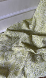 Load image into Gallery viewer, Women's Lakhnavi Handcrafted Unstitched Cotton Chikankari Suit Material - HONC0294563