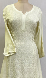 将图像加载到图库查看器中, Pari Women's Lucknowi Handcrafted Muslin Chikankari Kurti - HONC0204804