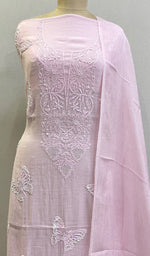 将图像加载到图库查看器中, Titlee Women's Lakhnavi Handcrafted Mul Chanderi Kurta And Dupatta Set- HONC0212273