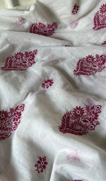 Load image into Gallery viewer, Women's Lakhnavi Handcrafted Mul Chanderi Unstitched Kurta And Dupatta Set - HONC0265849