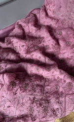 Load image into Gallery viewer, Women's Lakhnavi Handcrafted Pure Organza Chikankari Unstitched Kurta And Dupatta Set- HONC0274532