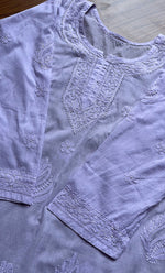 Load image into Gallery viewer, Women's Lakhnavi Handcrafted Cotton Chikankari Top - HONC0214056