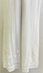 Load image into Gallery viewer, Women's Lucknowi Handcrafted Viscose Georgette Chikankari Sharara - HONC0142378