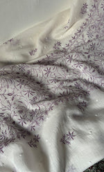 Load image into Gallery viewer, Women's Lakhnavi Handcrafted Unstitched Mul Chanderi Kurta And Dupatta Set - HONC0327489