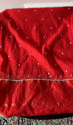 Load image into Gallery viewer, Chidiya Women's Lakhnavi Handcrafted Mul Chanderi Unstitched Kurta And Dupatta Set - HONC0365751