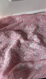 将图像加载到图库查看器中, Women's Lakhnavi Handcrafted Mul Chanderi Semi - Stitched Kurta And Dupatta Set - HONC0277646