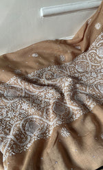 Load image into Gallery viewer, Women's Lakhnavi Handcrafted Maheshwari Mul Chanderi Unstitched Kurta And Dupatta Set - HONC0301252