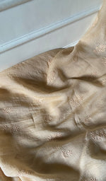 Load image into Gallery viewer, Women's Lakhnavi Handcrafted Mul Chanderi Unstitched Chikankari Full Suit Material - HONC0345039