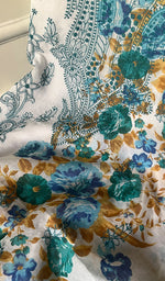 将图像加载到图库查看器中, Women's Lakhnavi Handcrafted Cotton Chikankari Unstitched Kurti Fabric - HONC0284346