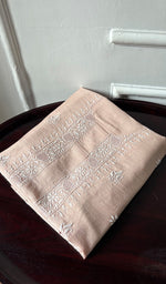 将图像加载到图库查看器中, Lucknowi Handcrafted Maheshwari Mul chanderi Chikankari Unstitched Men's Kurta Fabric - HONC0288622