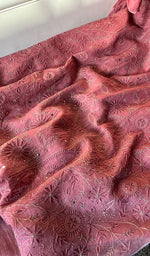 Load image into Gallery viewer, Women's Lakhnavi Handcrafted Tissue Chanderi Semi - Stitched Kurta And Dupatta Set - HONC0253181