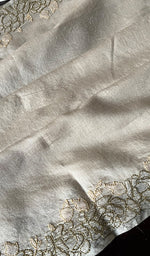 Load image into Gallery viewer, Women's Lakhnavi Handcrafted Munga Silk Chikankari Dupatta - HONC01252245
