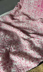 Load image into Gallery viewer, Women's Lakhnavi Handcrafted Maheshwari Mul Chanderi Unstitched Kurta And Dupatta Set- HONC0270650