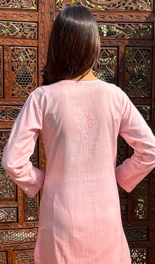 Mehreen Women's Lucknowi Handcrafted Cotton Chikankari Kurti - HONC0204309