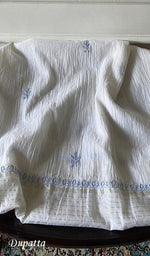 将图像加载到图库查看器中, Anvika Women's Lakhnavi Handcrafted Chanderi Silk Unstitched Kurta And Dupatta Set - HONC0289508