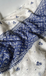 Load image into Gallery viewer, omen's Lakhnavi Handcrafted Mul Chanderi Unstitched Kurta And Dupatta Set - HONC0321262