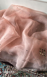 将图像加载到图库查看器中, Alfia Women's Lakhnavi Handcrafted Pure Organza Chikankari Unstitched Kurta And Dupatta Set- HONC0786056