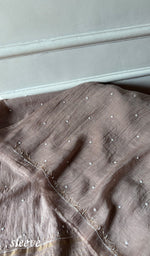 Load image into Gallery viewer, Chidiya Women's Lakhnavi Handcrafted Mul Chanderi Unstitched Chikankari Full Suit - HONC0349588