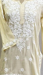 Load image into Gallery viewer, Women's Lakhnavi Handcrafted Modal Cotton Chikankari Top - HONC0167498