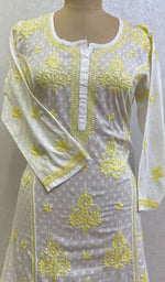 将图像加载到图库查看器中, Gulshan Women's Lucknowi Handcrafted Cotton Chikankari Kurti - HONC0159614