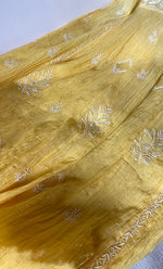 Load image into Gallery viewer, Women's Lakhnavi Handcrafted Mul Chanderi Semi - Stitched Kurta And Dupatta Set - HONC0289398