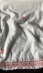 将图像加载到图库查看器中, Women's Lakhnavi Handcrafted Mul Chanderi Unstitched Kurta And Dupatta Set - HONC0365503