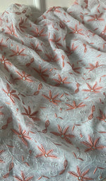 将图像加载到图库查看器中, Women's Lakhnavi Handcrafted Pure Organza Chikankari Unstitched Kurta And Dupatta Set- HONC0270067