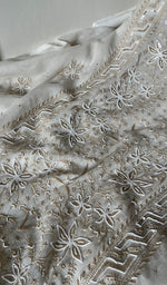 Load image into Gallery viewer, Women's Lakhnavi Handcrafted Mul Chanderi Unstitched Kurta And Dupatta Set - HONC0277054