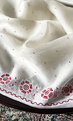 将图像加载到图库查看器中, Women's Lakhnavi Handcrafted Pure Organza Chikankari Unstitched Kurta And Dupatta Set- HONC0328890