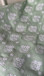 将图像加载到图库查看器中, Adrita Women's Lakhnavi Handcrafted Cotton Chikankari Suit Material - HONC0274447