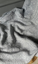 Load image into Gallery viewer, Women's Lakhnavi Handcrafted Mul Chanderi Kurta And Dupatta Set - HONC0296494