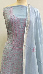 Load image into Gallery viewer, Women's Lakhnavi Handcrafted Mul Chanderi Kurta And Dupatta Set - HONC0166974