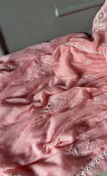 将图像加载到图库查看器中, Sehmat Women's Lakhnavi Handcrafted Kota Cotton Semi -Stitched Angrakha And Dupatta Set- HONC0301720