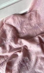 Load image into Gallery viewer, Women's Lakhnavi Handcrafted Mul Chanderi Unstitched Chikankari Full Suit Material - HONC0319532