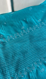 Load image into Gallery viewer, Women's Lakhnavi Handcrafted Mul Chanderi Unstitched Kurta And Dupatta Set - HONC0250077