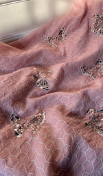 Load image into Gallery viewer, Haaniya Women's Lakhnavi Handcrafted Mul Chanderi Unstitched Kurta And Dupatta Set - HONC0291245