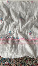 将图像加载到图库查看器中, Women's Lakhnavi Handcrafted Mul Chanderi Unstitched Kurta And Dupatta Set- HONC0366813