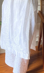 Load image into Gallery viewer, Women's Lucknowi Handcrafted Cotton Chikankari Palazzo - HONC0254843
