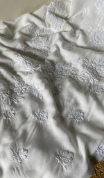 将图像加载到图库查看器中, Women's Lakhnavi Handcrafted Modal Cotton Chikankari Suit Material - HONC0275947