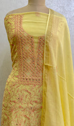 Load image into Gallery viewer, Women's Lakhnavi Handcrafted Mul Chanderi Kurta And Dupatta Set - HONC0141093