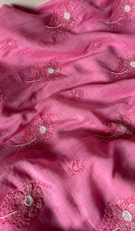 将图像加载到图库查看器中, Women's Lucknowi Handcrafted Mul Chanderi Chikankari Full Suit Material - HONC0260958