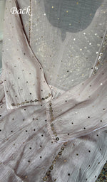 Load image into Gallery viewer, Women's Lakhnavi Handcrafted Mul Chanderi Semi - Stitchd Kurta And Dupatta Set - HONC0353143